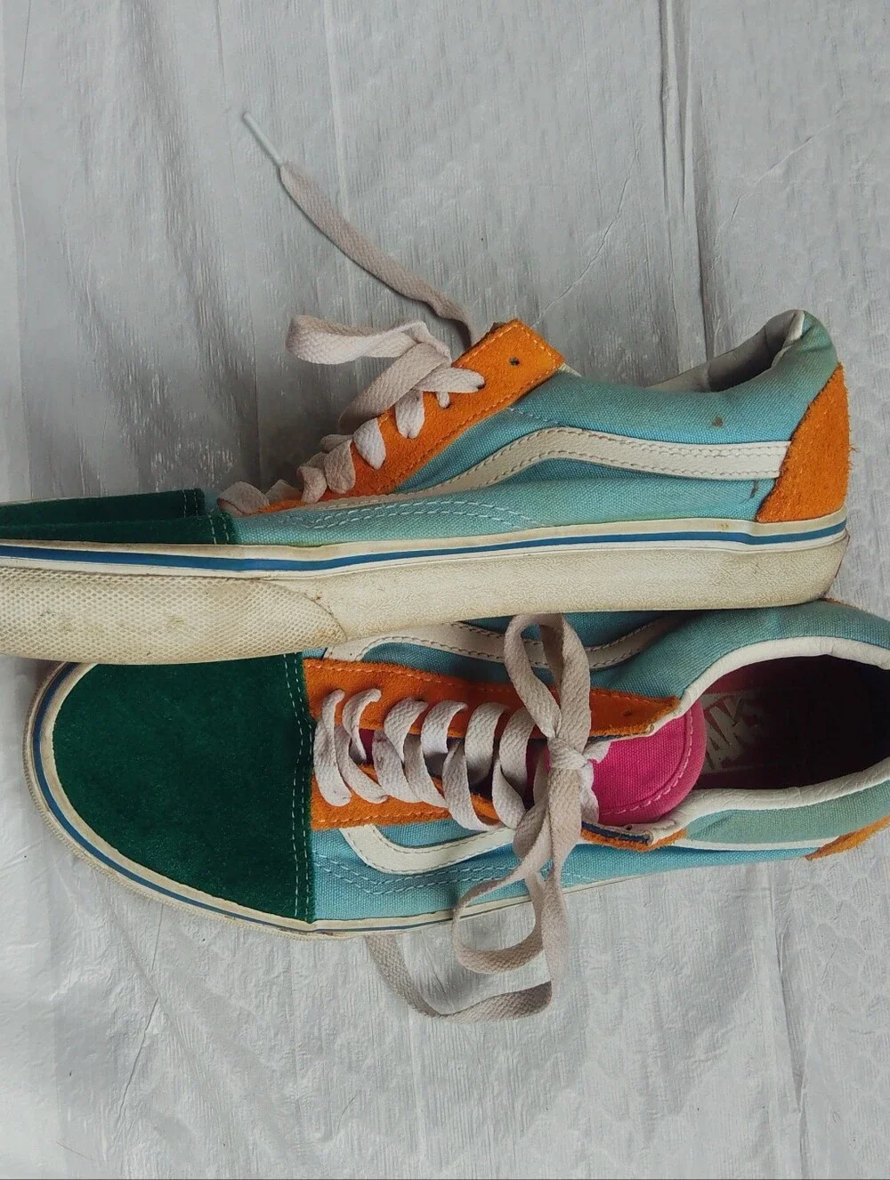 Vans Old Skool Skater Colorful Colorblock Sneakers Shoes
